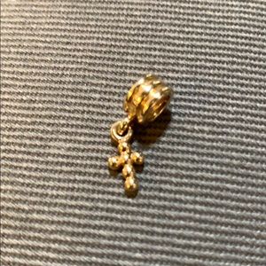 14k gold Pandora Cross Charm